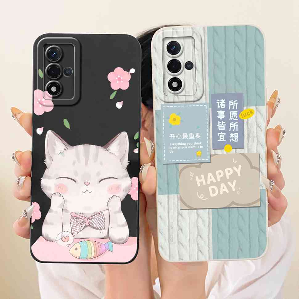 Чехол для Oppo A93s 5G Модный Мультяшный Принт Мягкая Силиконовая Задняя Крышка Для Oppo A93s 5G PFGM00 Ударопрочные Чехлы для Телефона
