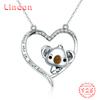 Линдон Стерлингового Серебра 925 Классическое Женское Ожерелье Кулон Циркон Модный Подарок