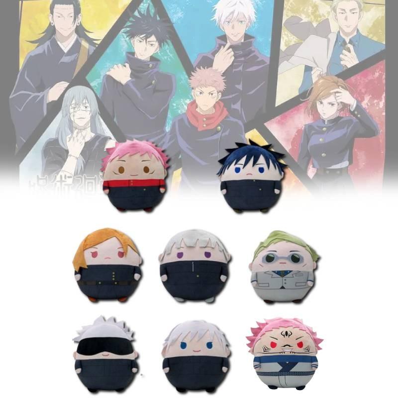 Очаровательные плюшевые игрушки Jujutsu Kaisen с Годжо Сатору, Юдзи Итадори и Мегуми Фушигуро в мягком плюшевом дизайне для коллекционеров и фанатов