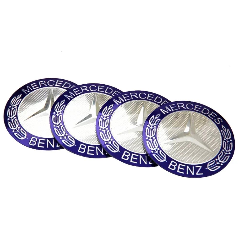 CSA1 75mm for Mercedes Benz Car Wheel Hub Rim Center Sticker W203 W204 W205 W209 W210 W211 W212 W176 W166 W163 W221 Auto Decoration