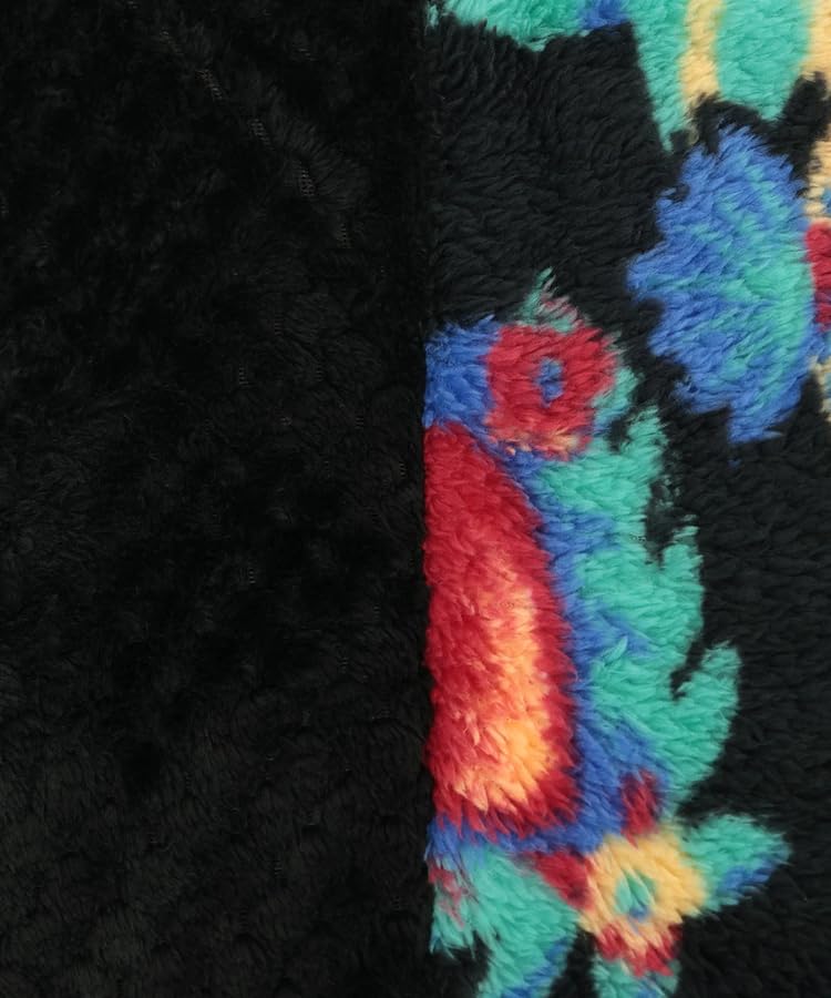 Женский длинный теплый халат-пальто Titicaca Siesta Hanten с мехом боа, один размер, черный, ZOWCB2304