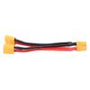 XT60 Parallel Battery Connector Cable Dual Extension Y Splitter 1 Female To 2 Male Silicone Wire for RC Batteries