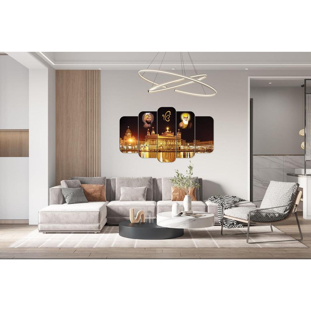 Casa Rica sikh guru golden temple painting photo frame wall hanging home decor