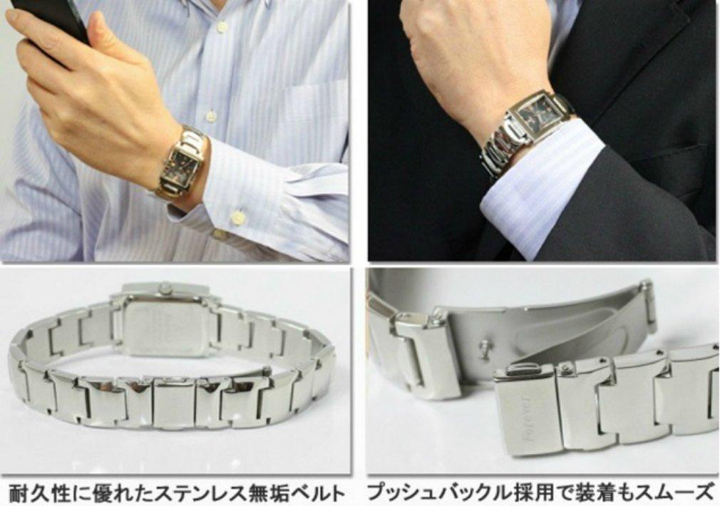 Часы Forever Shell Dial Красивые хрустальные часы с простым инструментом для регулировки ремня FOREVER Мужские FG-1205-5 (черный)