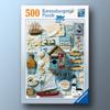 Пазл Beach Treasure 500 Piece Ravensburger, популярная корейская настольная игра