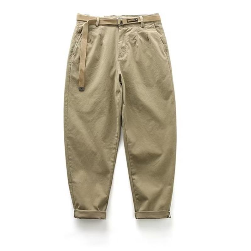 Мужской японский повседневный комбинезон из эластичного хлопка с широкими штанинами - тренд весны/осени