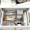 Transparent Plastic Trays Organizer Compartment Stackable Drawer Dividers  Bedroom Dresser