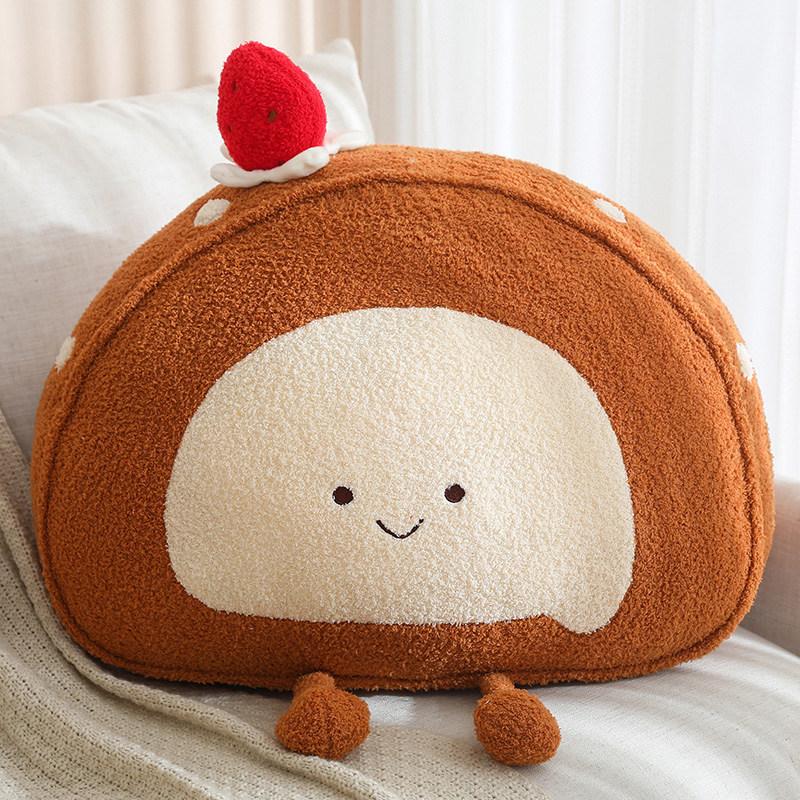 Cartoon Soft Swiss Roll Pillow Plush Toy Cake Doll Home Sofa Pillow Cushion Girl Ragdoll