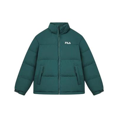 Fila Куртка-пуховик с логотипом, на подкладке, свободного кроя, теплая, унисекс, Show-Peak-Green F51U349901F-GN