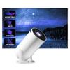 HY300-H713 600P Portable Mini Projector LED 130 ANSI Lumens Android 11 WiFi BT5.4 Projector for Home/Office
