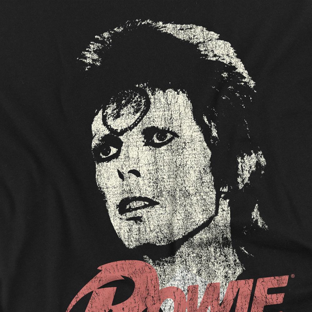 David Bowie Мужская футболка с потертостями