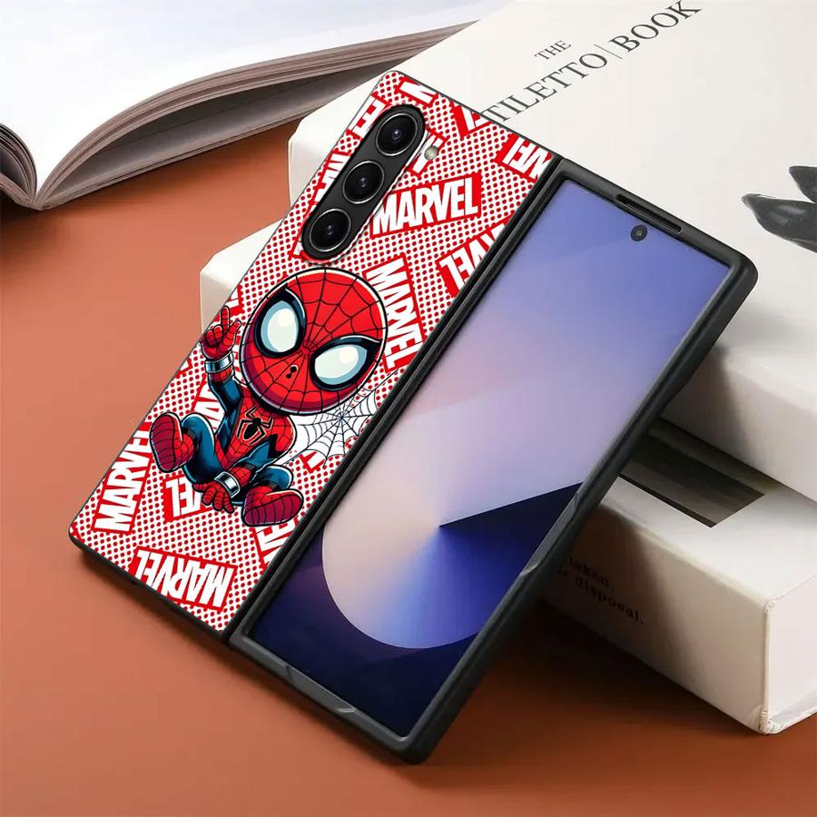 Чехол для Samsung Galaxy ZFold6 ZFold4 ZFold3 ZFold5 ZFold7 Z Fold 7 6 5 4 3 Задняя крышка телефона Marvel Мультфильм Железный Человек Халк