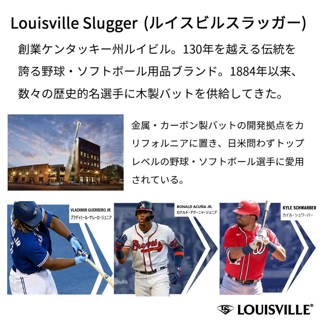 Бейсбольная бита LOUISVILLE SLUGGER Хардбол Деревянная MLB PRIME Полуверхний баланс 85см-890г Средняя Красновато-коричневый x Темно-коричневый WBL2894020335