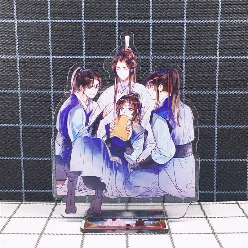 Хаски и его белый кот Shizun Mo Ran Chu WanNing, акриловая фигурка, подставка, модель игрушки, аниме, двустороннее действие