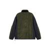 Adidas Neo Spliced Color-Block Fleece Loose Jacket Men Outerwear Green HZ2411