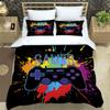 3pcs Bedding Set Gamepad Fashion Girls Boys Bed Linen Sheet Gamer Black Duvet Cover Double Queen King Quilt Covers Sets