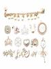 1PCS Shoes Charms Designer Shoe Charm Bling Rhinestone Girl Crystal Diamond Gem Decoration Metal Pearl Crown Shoe Accessories