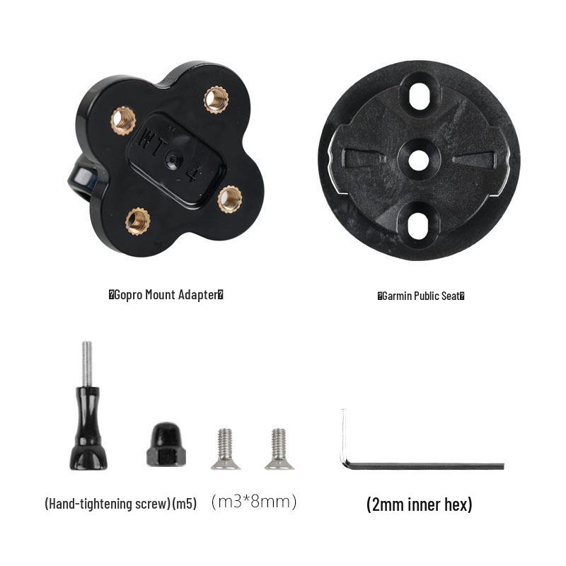 Compatible with Garmin Cycling Mount, Edge Bracket, Headlight, GoPro Adapter, and Integrated Road Handlebar