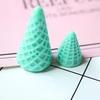 2 Sizes 3D Simulation Miniature Resin Ice Cream Cone Bulk Stock for Decorative Purposes Artifical Style