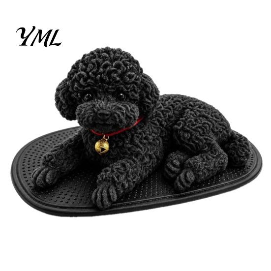 Dog Shape Calming Toys Stress Relief Toy for Car Dashboard Decor, Puppy Squeeze Animal Anti-Anxiety Sensory with Anti-slip Mat, Soft