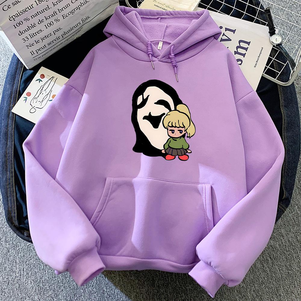 Худи Yume Nikki Милое Повседневное с Толстовкой с Капюшоном Длиннорукавное Флисовое Мягкое Одежда Мода Манга Комикс Графическая Печать Худи