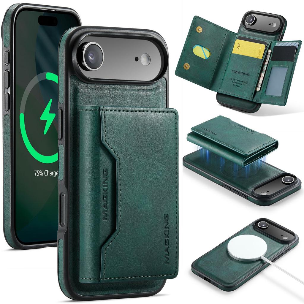 MAGKING Серия K2 Для iPhone Чехол-накладка Совместим с MagSafe ПК+ТПУ+ПУ Чехол для телефона