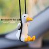 Creative Cute Duck Car Pendant: Rearview Mirror Hanging Ornament & Plaster Diffuser