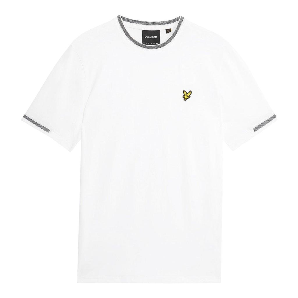 Lyle & Scott Mens Eagle Birdseye Tipped T-Shirt