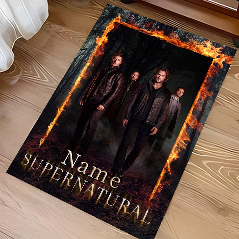 Custom personalization Supernatural Print Area Rug - Soft, Washable Non-Slip Indoor Mat,Living Room,Home&Office Decorative Rug