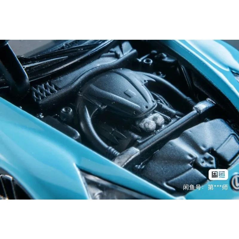 FDL4 TLV 2026HEC 1:64 Lexus LFA in blue, made of alloy material with casting process, high-end static car model,  Boy's gift