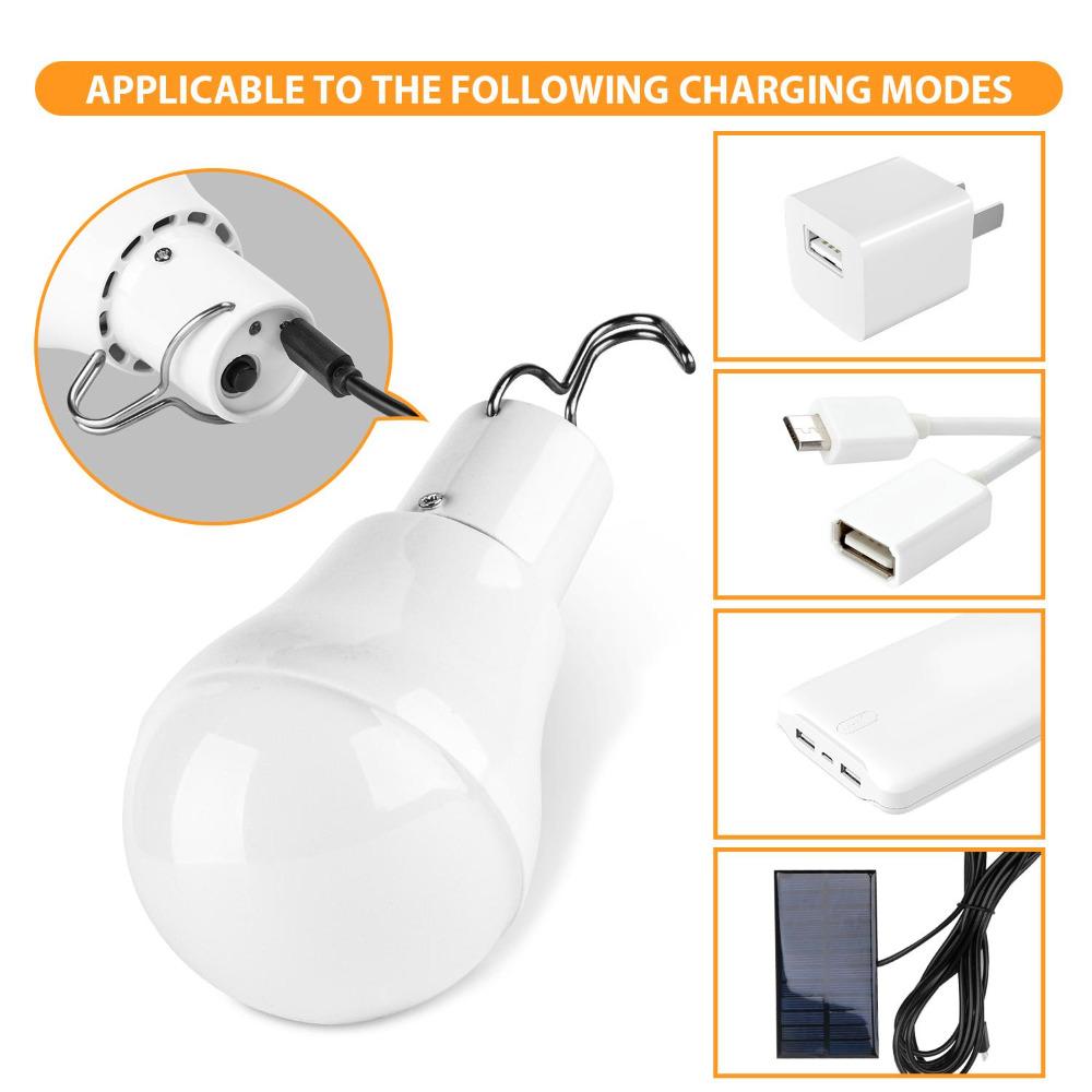 Новая светодиодная лампочка со светодиодной подсветкой на солнечной энергии Энергосберегающая портативная светодиодная лампочка Энергетическая лампа Освещение дома и улицы