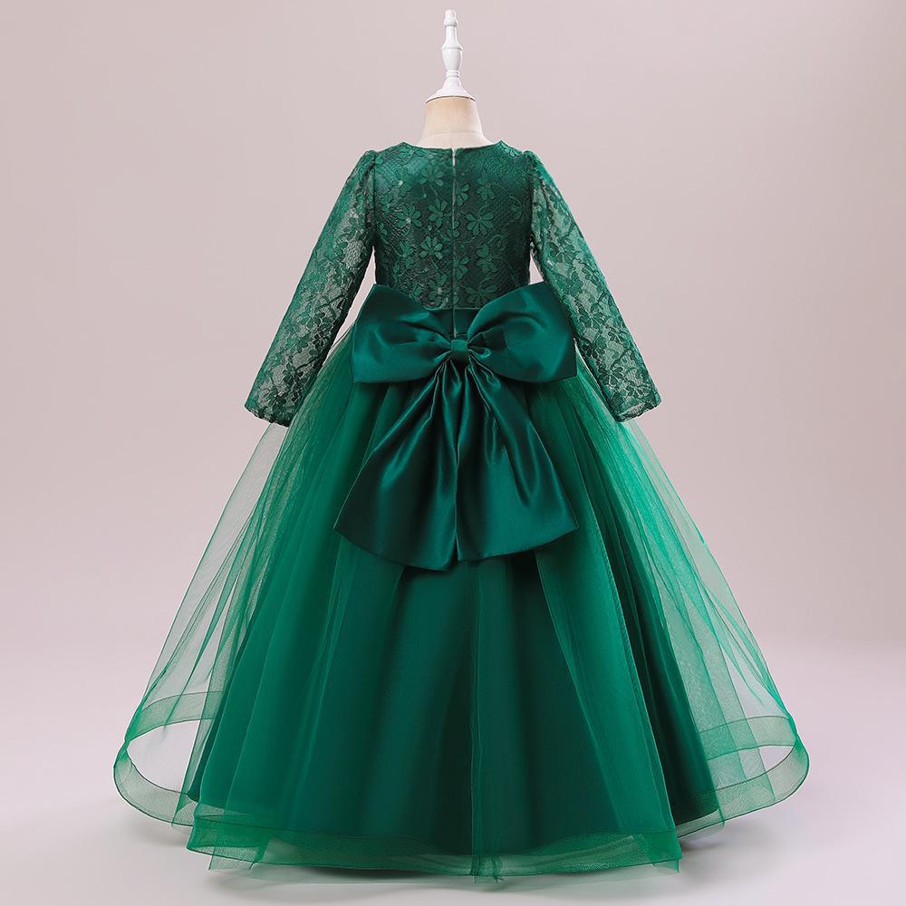 От 4 до 14 лет Тюлевое кружевное платье с цветочным узором для девочек, костюм, детское бальное платье невесты, платье принцессы для девочек, свадебное платье для первого причастия