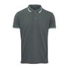 Men's Cotton Polo Shirt with Colored Piping