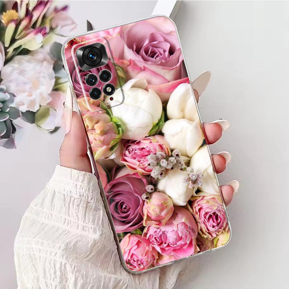 Мягкий чехол из ТПУ для Redmi Note 11 Pro Plus, чехол с рисунком бабочки, силиконовая задняя крышка для Xiomi Redmi Note 11 Note11 Pro 11S