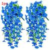 Faux Ipomoea Nil L Roth Flower Wall Decor With Plastic And Silk Material For Outdoor Indoor And Event Use