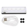 Programmable Keypad 5 Keys Wired USB Wireless Bluetooth Dual Mode Mini Silicone Mute DIY