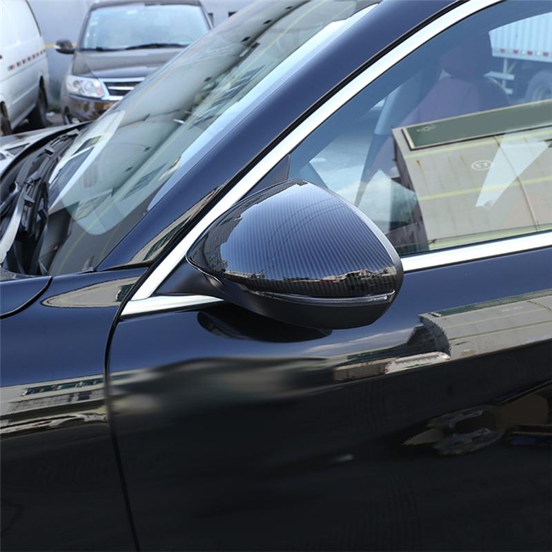 Для Maserati Grecale   Наклейки-декоративные накладки на зеркала заднего вида и боковые зеркала, детали, аксессуары (АБС-пластик с рисунком под карбон)