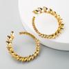 Женские серьги-кольца Ретро цветные стразы преувеличенные большие круглые серьги C-образные серьги