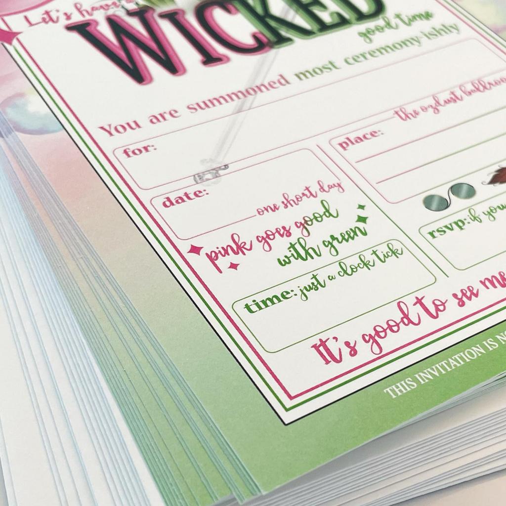 Давайте отлично проведем время - Приглашения на день рождения - Приглашения на вечеринку по случаю просмотра - Набор из 15 штук с конвертами