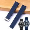 For TagHeuer Tag Heuer Diving Watch Black Blue Water Ghost Way101/201 Silicone Rubber Watch Strap Accessories 22mm Watchbands