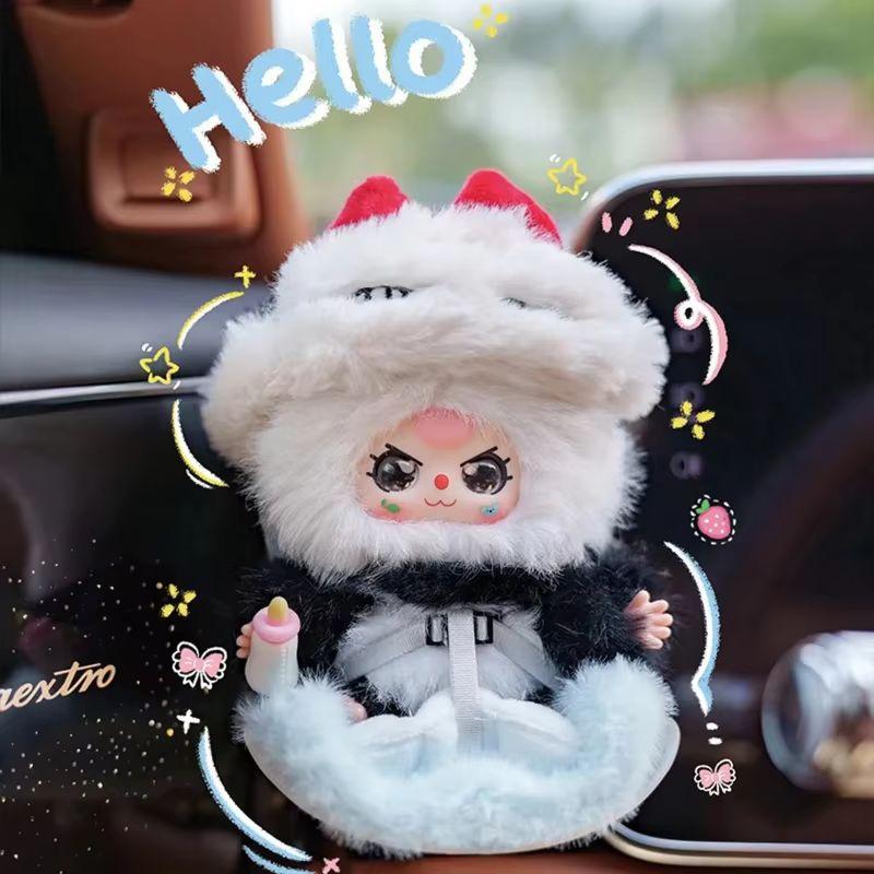 Baby Three Car Baby Series Plush Blind Box Trendy Toy Cute Doll Car Decoration Accessory Desktop Decoration Mystery Friend Gift