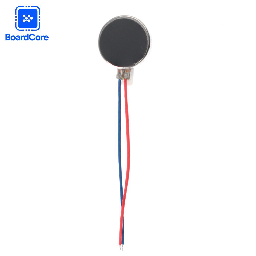 5 ШТ Микро Вибрационный Двигатель 3В 12000 об/мин Плоский Монетный Кнопочный Тип DC Вибрационный Двигатель 1027 1030 для Мобильного Телефона Пейджера Планшета