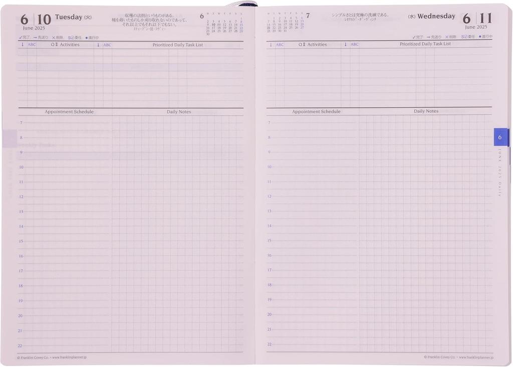 Органайзер Franklin Planner, 1 страница в день, ПВХ, начало с апреля 2025 года, B6, бордовый, 86491