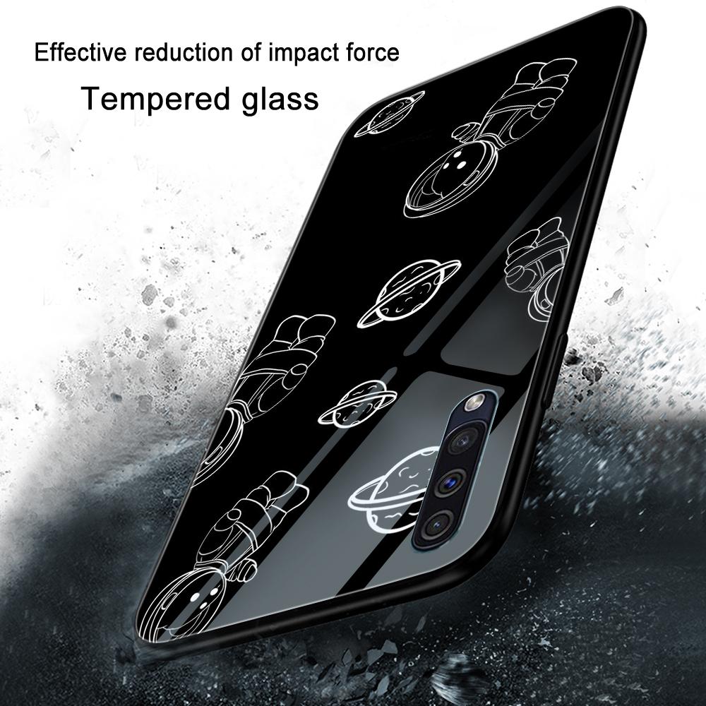 Чехол Moon Astronaut для Samsung Galaxy A52 A71 A72 A70 A73 A53 A13 5g A03 A22 A21s A03 Core A42, чехол из закаленного стекла Capinha