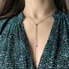 Серебряное колье с без камней, вес изделия 6,57 гр (2183990)