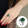 Women Vintage Artificial Wedding Emerald Gemstone Ring Engagement Jewelry Gifts