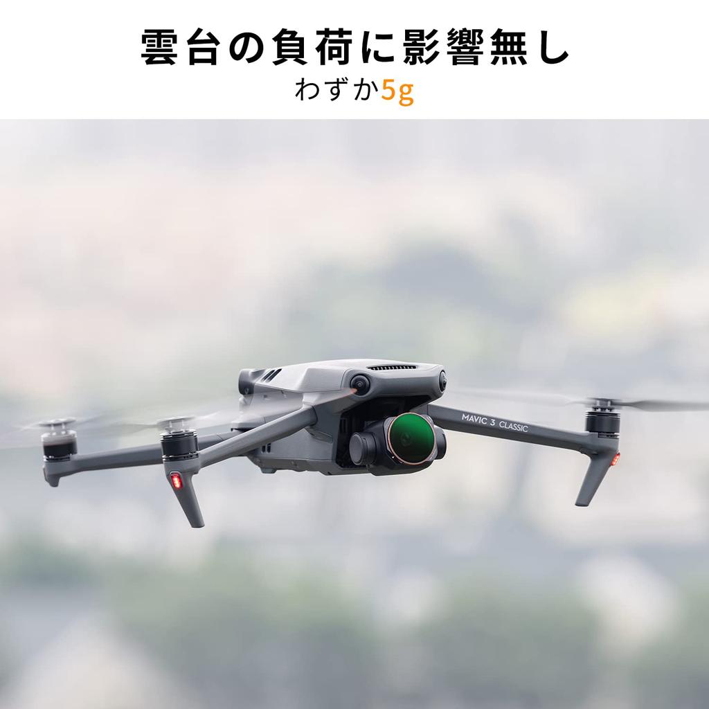 Концептуальный фильтр для DJI MAVIC 3 classic Фильтр переменной нейтральной плотности AGC Оптическое стекло 28-слойное нанопокрытие Водоотталкивающее и устойчивое к пятнам K&F ND2-32