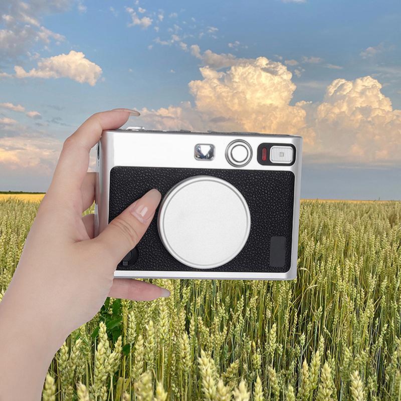 1 шт. пылезащитная крышка объектива для мгновенной камеры Instax Mini Evo из алюминиевого сплава, защитная крышка объектива для мгновенной камеры