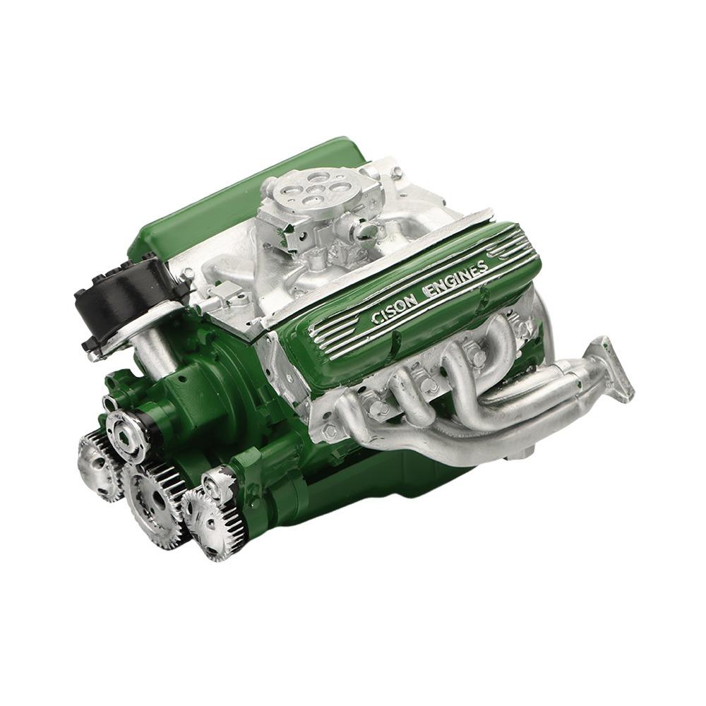 New Simulation V8 Model Engine Kit Resin Crafts Car Engine Model Ornaments DIY Small-Block Engine Model for Adults Gift