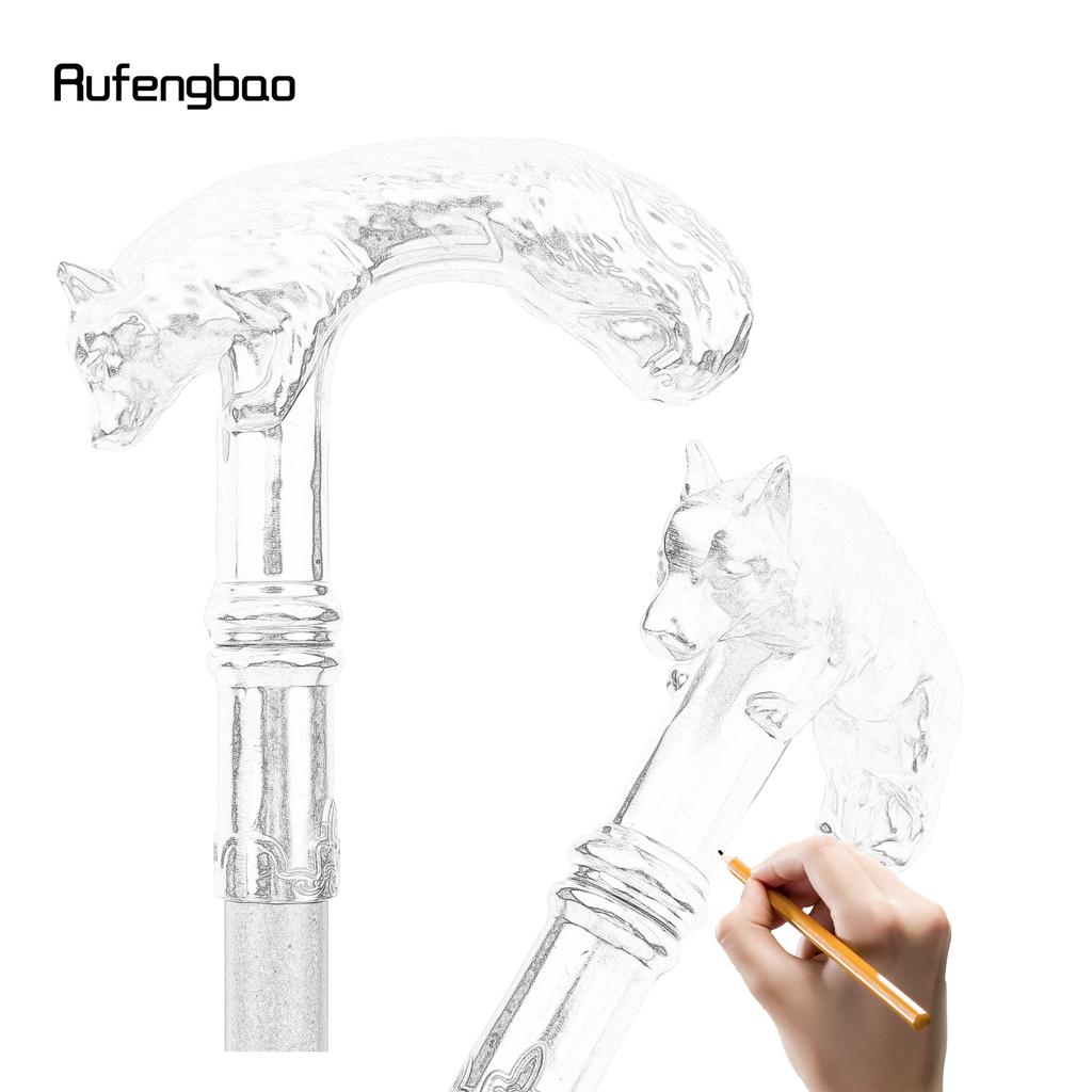 Трость для ходьбы «Золотой волк», модная декоративная трость для джентльмена, элегантная трость для косплея, набалдашник, посох 90 см